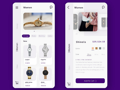 Shopwatch user interface ui shopping app