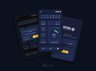 Vesga app application branding dark design graphic design mobile ui uxdesign web design