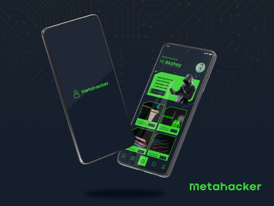 Metahacker App UI Design branding design graphic design identitydesign illustration logo logodesign minimal ui vector