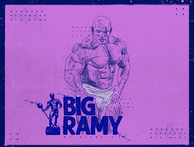 Big Ramy alisabry bigramy illustration mrolympia
