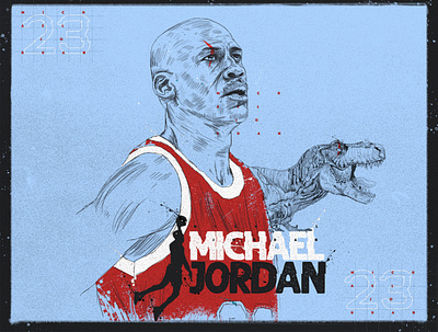Michael Jordan alisabry illustration photoshop