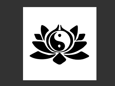 Ying Yang Lotus Custom Icon