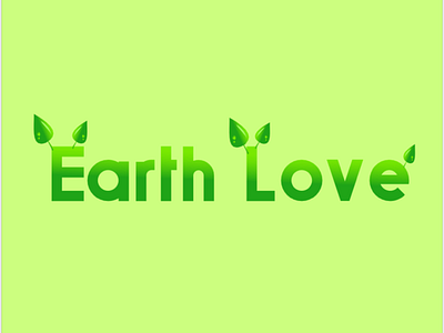 Earth Love logo design graphic design illustration