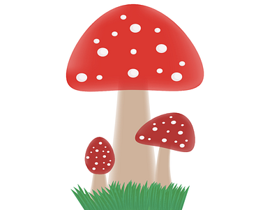 Day 7 - Mushrooms 100daychallenge 100daysofvector illustration illustrator