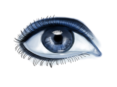 Blue eye digitalart illustration