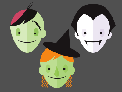Scary Genre Icons halloween icon illustration infographic minimal