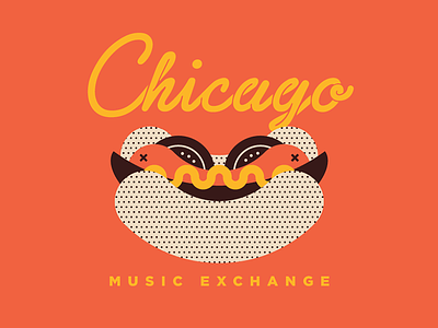 Chicago Style II apparel chicago hot dog hotdog illustration t shirt