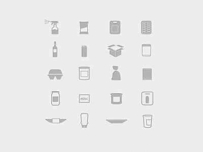 Some packaging icons icons package