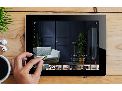 In the window: homepage (tablet) app responsive tablet