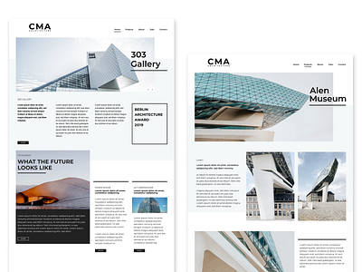 Architecture Portfolio Webdesign