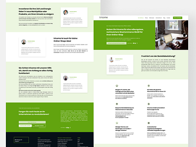 Landingpage for tricoma branding design figma freelancer graphic design landing landing design landingpage uidesign uxdesign web webdesign webdesigner webdevelopment