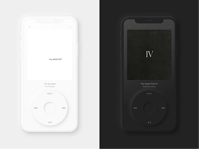 Neumorphism - Music Player iPod Design album album cover app design appdesign design figma graphic design ipod music music app musicplayer ui uidesign uiux user interface ux uxdesign