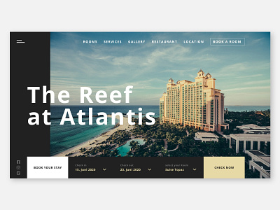 Hotel Website Concept design graphic design graphicdesign ui ui ux uidesign uiux uxdesign web webdesign