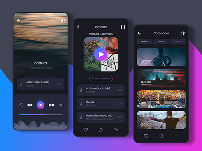 Music Player UI Design