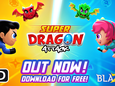 Super Dragon Attack animation characterdesign design gameart icon illustration kids logo unity3d