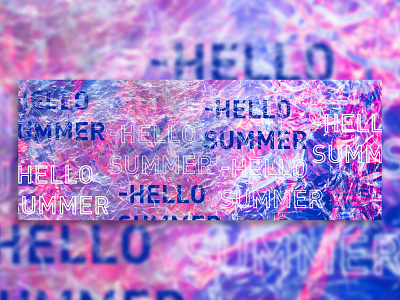 Hello Summer artwork illustration layout photoshop poster poster design typography vector