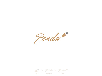 Penda Logo design logo typography