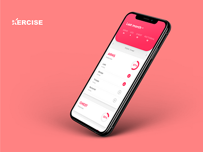 Xercise app mobile ui ux