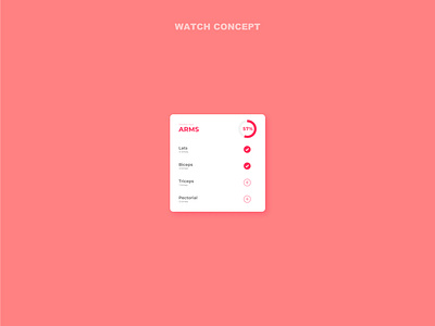 Watch concept app minimalism ui ux watch