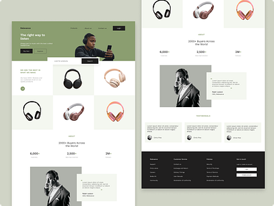 Relevance - Landing Page UI app branding design illustration product design ui ux web web design