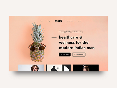 Mars Clinic clinic design health healthcare landing page prototype ui user experience user interface design ux web webdesign webinterface wellness