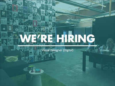 We're Hiring creatives graphic design hiring team ui visual