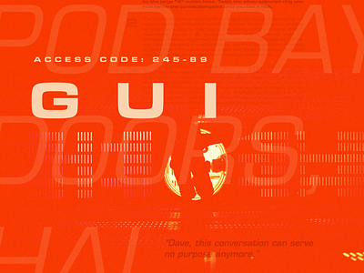 2001: Space Odyssey type exploration creative design hal 9000 space type typography