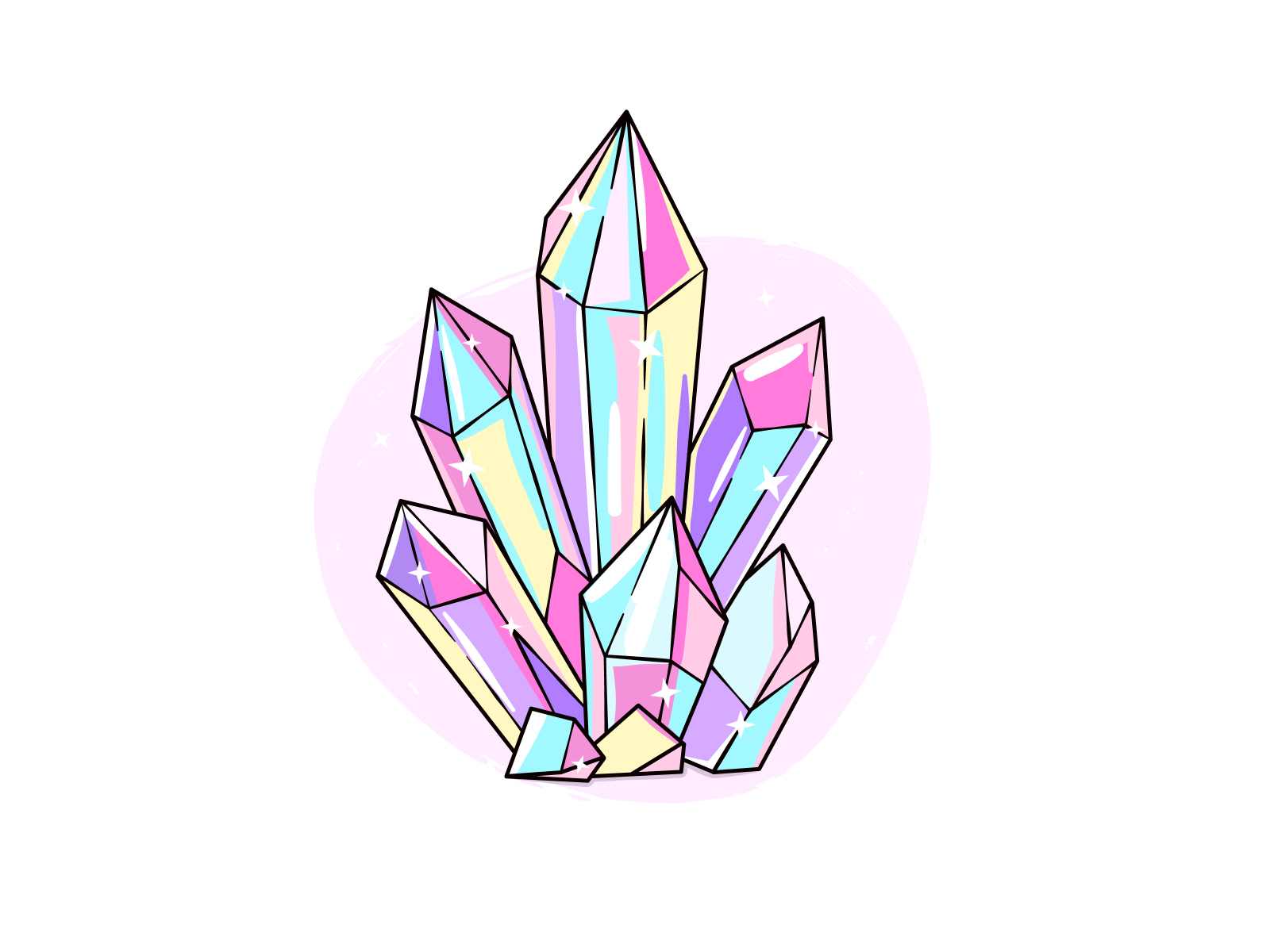 Crystals by Tatiana Kovaleva on Dribbble