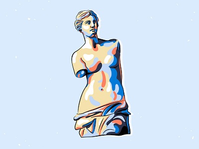 Venus abstract antique art body sculpture spot statue venus