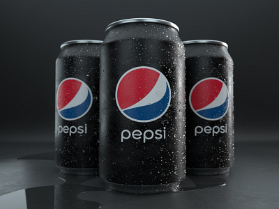Can Pepsi Black #3D Models 3d branding c4d cinema4d cinema4dart design