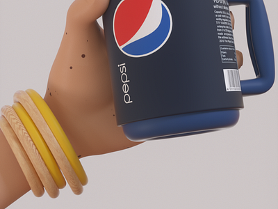 #3d illustration Pepsi