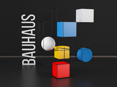 Bauhaus 1/3 c4d cinema4d design inspiration inspire