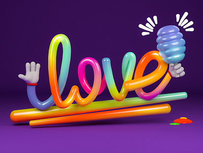 Lettering for Shop c4d cinema4d design inspiration