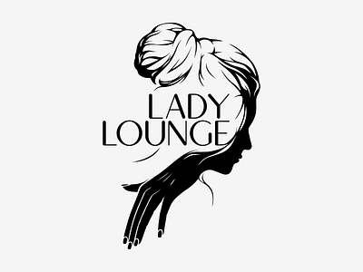 Lady Lounge adobe photoshop affinity designer black and white commission design logo vector