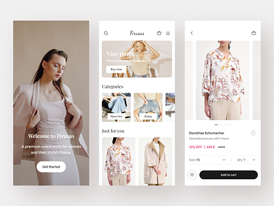 Ecommerce - Mobile App clothing clothing app e commerce ecommerce ecpmmerce app fashion fashion app mobile mobile app online shop online store shop store