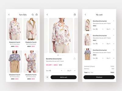 Ecommerce - Mobile App clothing clothing app e commerce ecommerce ecommerce app fashion fashion app hafiz hafiz rana minimal mobile mobile app online store shop shop app store store app