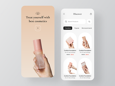 Ecommerce - Mobile App cosmetics e commerce ecommerce ecommerce app fashion fashion app mobile mobile app online shop online store shop store