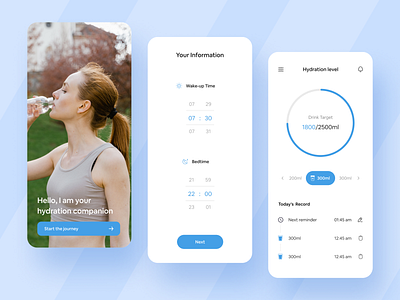 Water Drinking Reminder App app drinking drinking reminder food hydration mobile mobile app reminder water water reminder workout