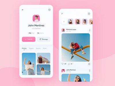 Social Media App Design