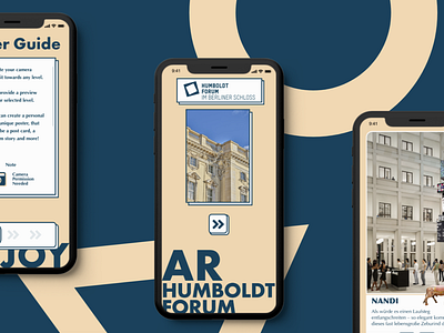 Humboldt Forum AR proposal (official) 2020 app ar art branding clean color design illustration illustrator minimal museum research typography ui ux web xd