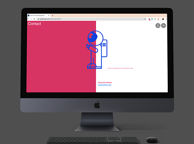 Contact page (analysis on contemporary art X Tate) art clean color contact contact page design flat illustration minimal ui ux web