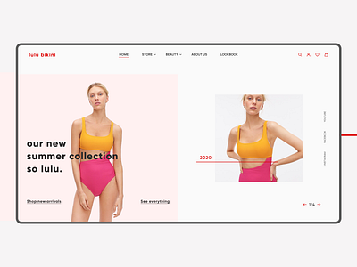 Online Bikini Store e comerce figma figma design junior product store ui ux web