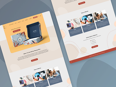 Tis the Winter Beauty Box UI Design