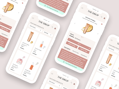 Beauty E-commerce Platform 100dayui 100dayuichallenge beauty branding ecommerce skincare uidesign website