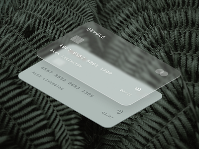 Glassmorphism Credit Card