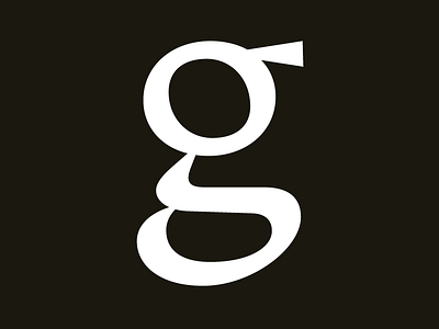 Lowercase g from in-progress type design boldface foundry design g type
