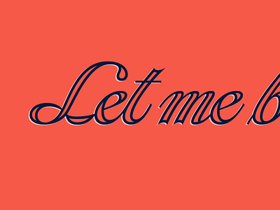 Lettering Let Me Be Brave - lettering