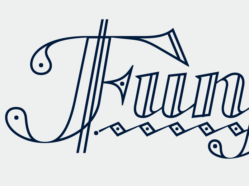 Funfair - custom lettering by Frank Fonts on Dribbble