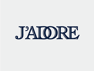 Logo For Jadore Magazine By Frank Fonts On Dribbble