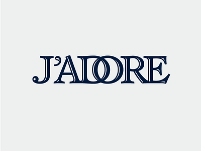 Logo for Jadore Magazine bela frank lettering logo